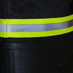 Black-Crepe,Noir-Crêpe : Work Horse Pro Men's Work Boots - Reflective Band View