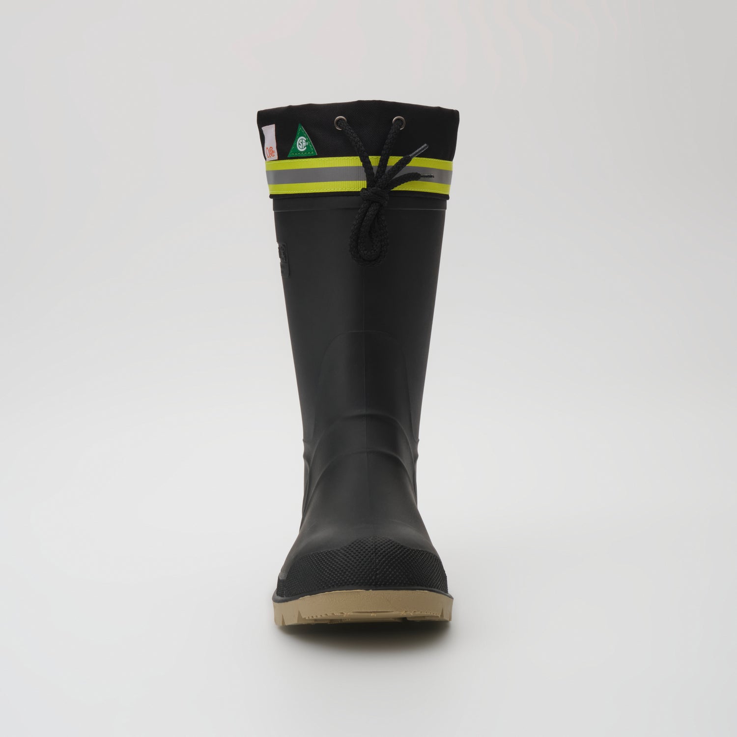 Black-Crepe,Noir-Crêpe : Work Horse Pro Men's Work Boots - Front View