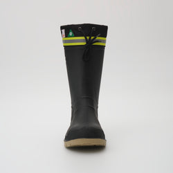 Black-Crepe,Noir-Crêpe : Work Horse Pro Men's Work Boots - Front View