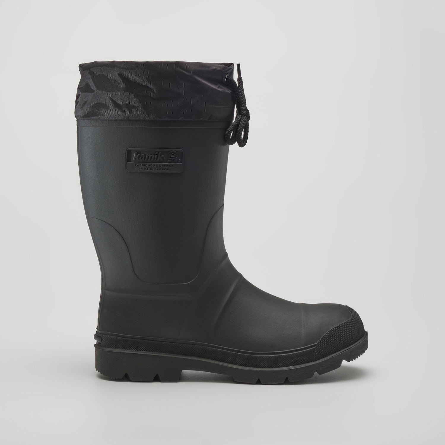 Black,Noir : Work Horse Women's Work Boots - Side View