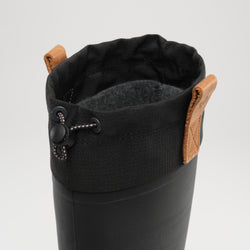 Black,Noir : Tundra Women's Winter Boots - Collar View
