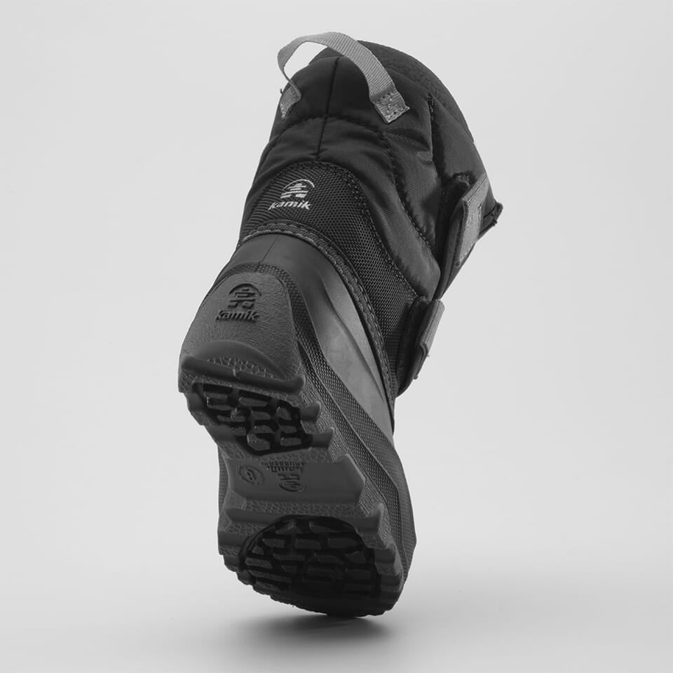 BLACK,NOIR : Hibou - Winter Boots for Toddlers Sole View