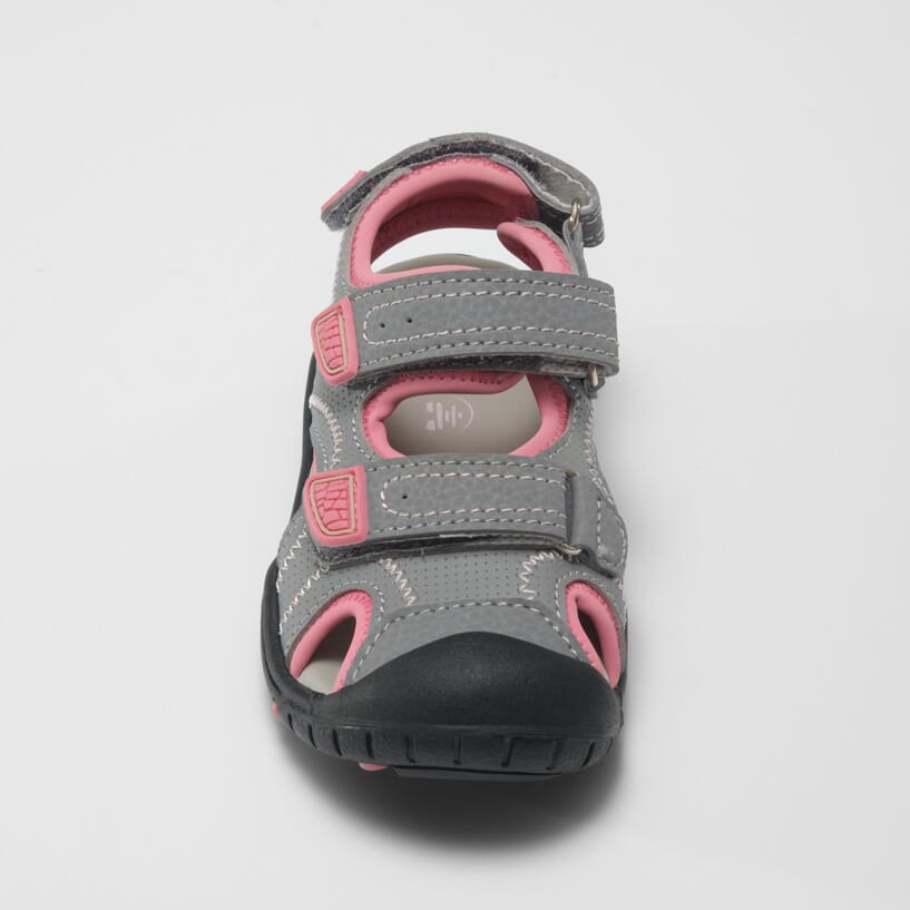 LIGHT GREY/PINK,GRIS PÂLE/ROSE : Seaturtle 2 - Toddlers Closed-Toe Sandals Top View