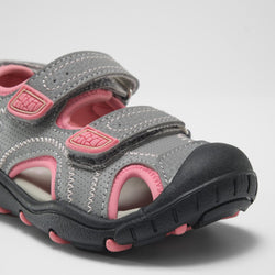 LIGHT GREY/PINK,GRIS PÂLE/ROSE : Seaturtle 2 - Toddlers Closed-Toe Sandals Sole View