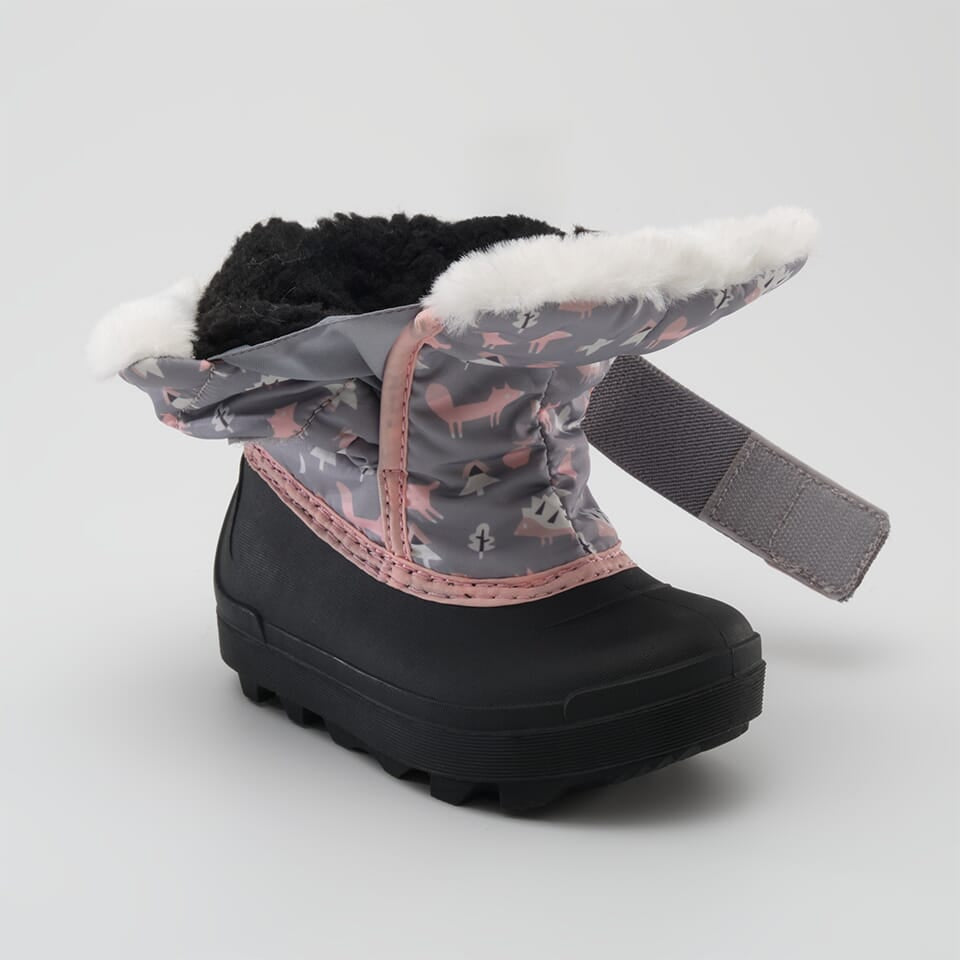 GREY,GRIS : Snowbug 7 F P - Winter Boots for Toddlers Front View