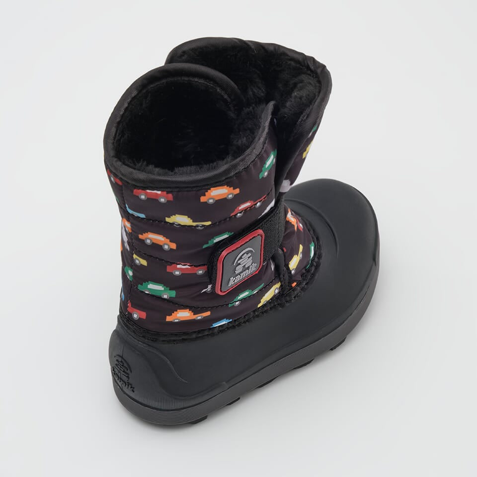 BLACK,NOIR : Snowbug 7 P - Winter Boots for Toddlers Top View