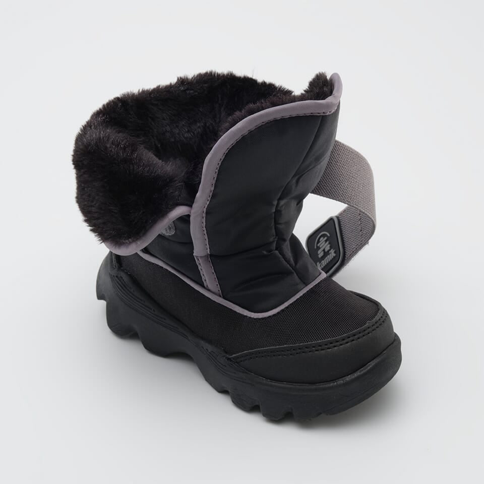 BLACK,NOIR : Snowland P - Winter Boots for Toddlers Front View