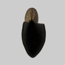 BLACK,NOIR : Women Felt Replacement Liner 8mm for Greenbay 4 boots Top View