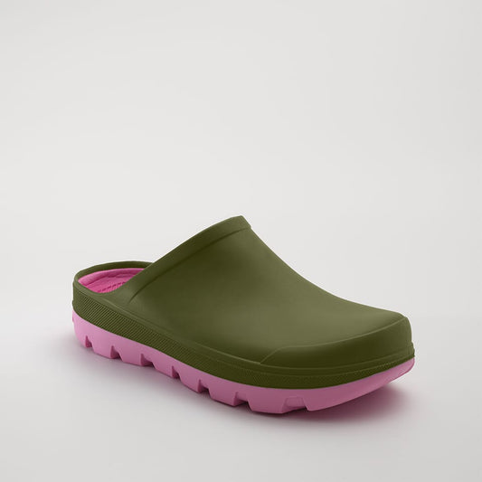 GREEN,VERT/ROSE : Nova x Cécile Gariépy - Slip-On Clogs Main View